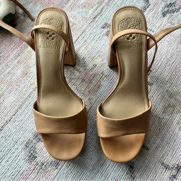 Vince Camuto Pendry Platform Sandal Sandstone Nude - Picture 5 of 10